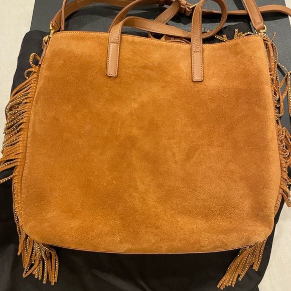Yves Saint Laurent YSL Suede Fringe Purse - Picture 11 of 11